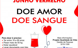 Sefaz apoia campanha Junho Vermelho e incentiva doação de sangue