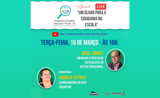 Geef enfoca o tema cidadania escolar em live