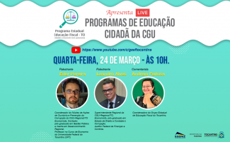 Programas de educação cidadã serão apresentados em live no dia 24
