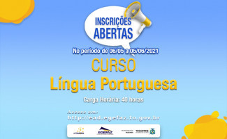 Egefaz abre inscrições para o curso de Língua Portuguesa na modalidade EAD