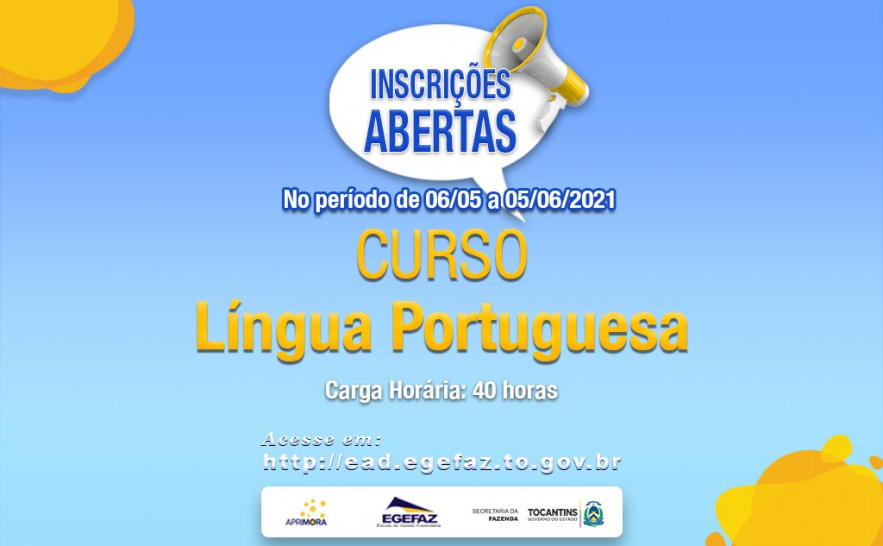 Curso de Língua Portuguesa na modalidade EAD