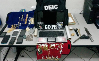 Polícia civil apreende armas, drogas e prende duas pessoas no Sul do Estado