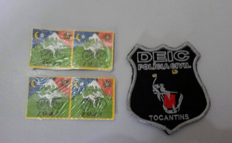 Cartolas de LSD apreendidas pela Deic durante operação em Gurupi