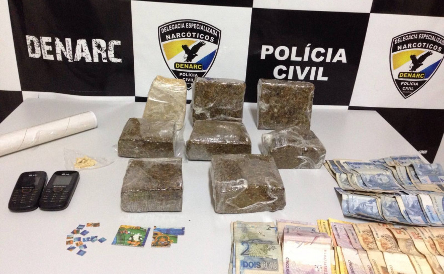 Drogas apreendidas pela Denarc em Palmas