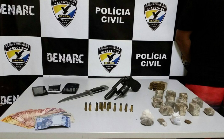 Suspeito por tráfico de drogas é preso pela DENARC em Palmas