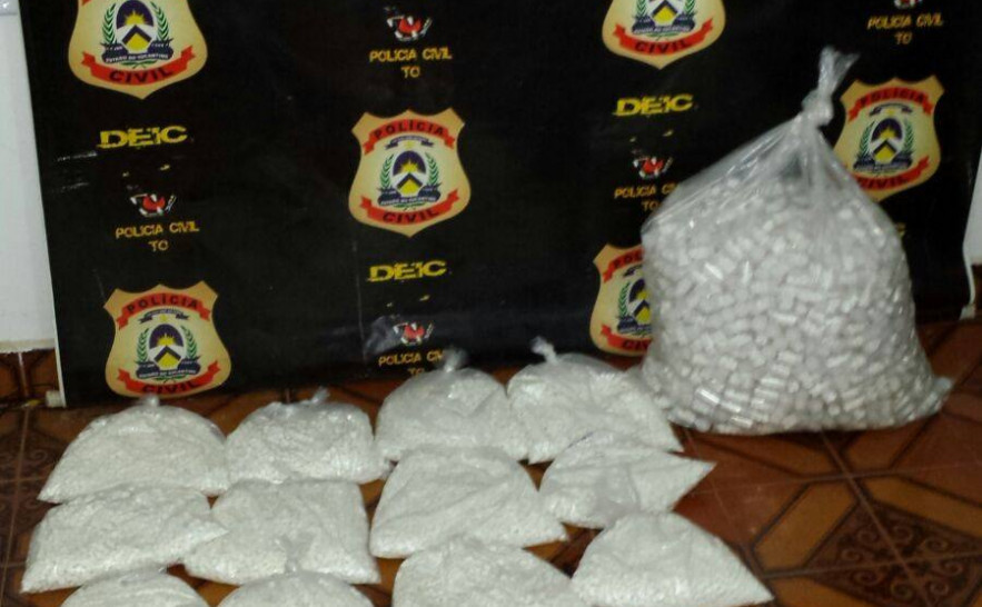 Mais de 70 mil comprimidos de anfetaminas apreendidos pela Deic em Araguaína