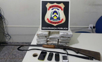 Polícia Civil apreende 11 quilos de maconha no interior do Estado