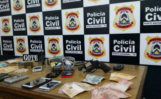 Operação avalanche prende quatro pessoas e apreende drogas e armas de fogo em Porto Nacional