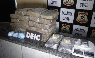 Policiais da Deic de Gurupi apreendem mais de 23 quilos de drogas