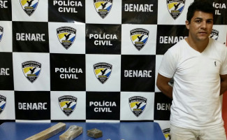 Denarc apreende 1 kg de maconha e prende suspeito por tráfico de drogas em Palmas 