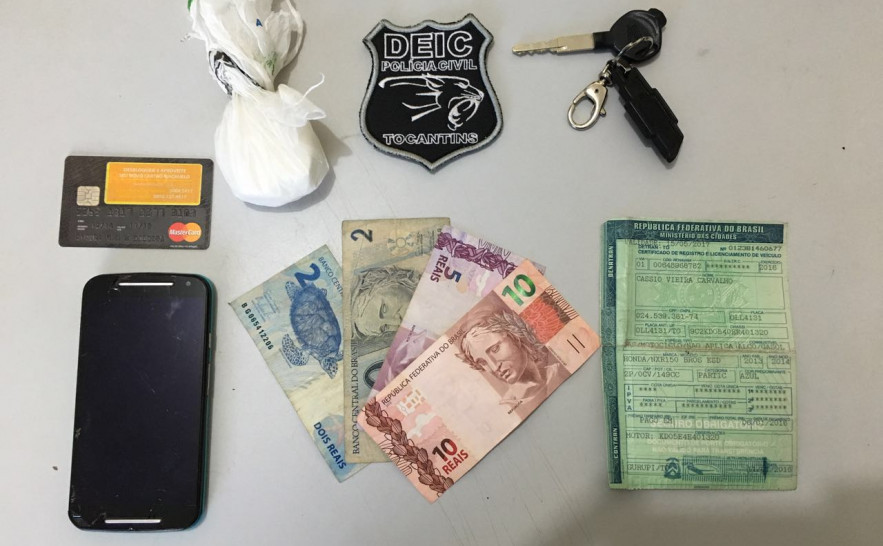 Drogas, dinheiro e demais objetos apreendidos pela Deic em Gurupi