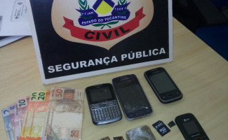 Polícia Civil frustra ação de trio que pretendia arremessar drogas e aparelhos celulares para dentro da Cadeia de Colinas 