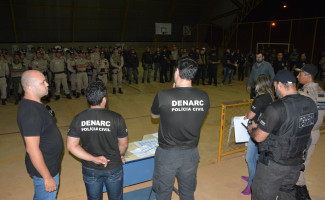 Polícias civil e militar realizam operação de combate a criminalidade no Tocantins