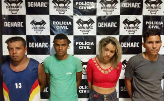 Denarc prende quatro suspeitos de envolvimento com tráfico de drogas em Palmas