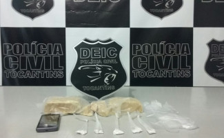 Deic Sul prende jovem que comprava drogas em Goiânia para revender em Gurupi
