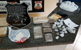 Polícia Civil apreende 3kg de maconha e prende suspeito por tráfico de drogas em Gurupi 