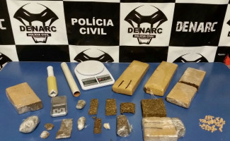 Polícia Civil prende quatros suspeitos por tráfico de drogas e apreende mais de 5kg de entorpecentes em Palmas  