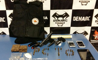 Polícia Civil prende dois suspeitos por tráfico de drogas e apreende armas e drogas em Palmas