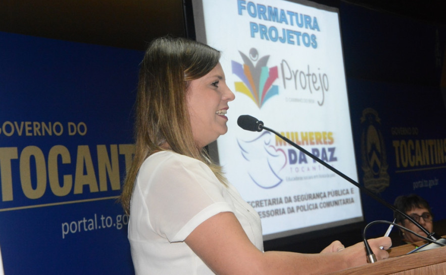 A cerimônia contou com a presença da Vice-Governadora do Estado do Tocantins, Claudia Lelis.