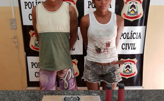 Polícia Civil prende casal suspeito de traficar drogas no sul do Estado 