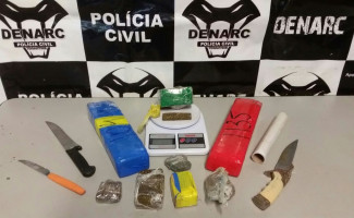 Polícia Civil apreende 3kg de maconha e prende traficante em Palmas 