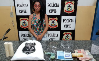 Polícia Civil prende mulher suspeita por tráfico de drogas no Sul do Estado 