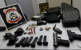 Polícia Civil apreende armas de fogo e munições em Palmas 
