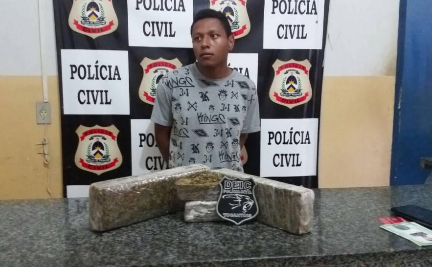 Suspeito de traficar drogas no Sul do Estado é preso pela DEIC/SUL em Gurupi