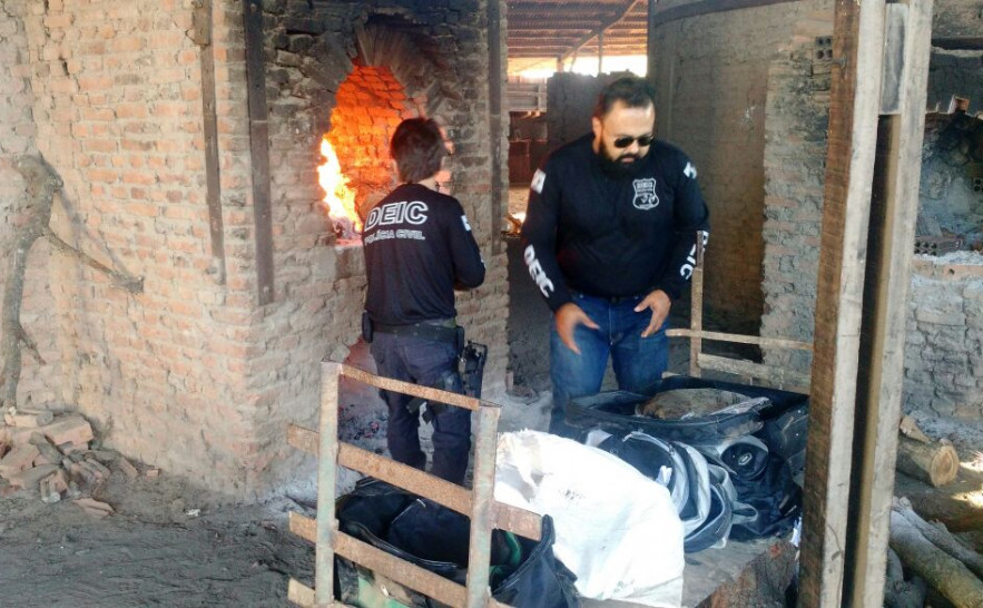 Policiais Civis da Deic/sul incineram 400kg de drogas em Gurupi 