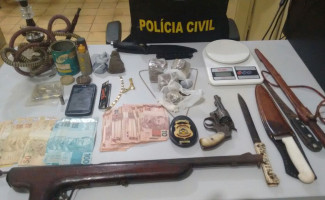 Suspeito por tráfico de drogas e posse ilegal de arma de fogo é preso em Alvorada