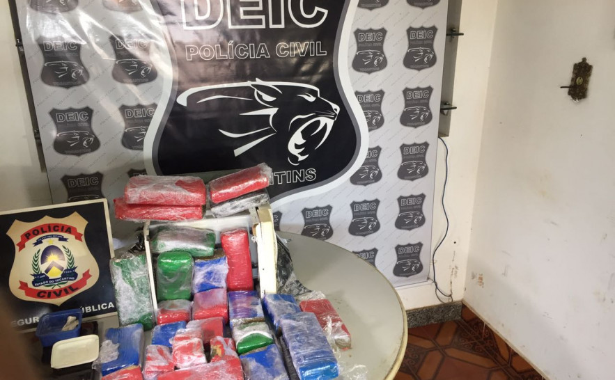 Drogas apreendidas pela Polícia Civil em Araguaína 