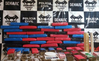 Polícia Civil apreende 50kg de maconha e prende quatro suspeitos por tráfico de drogas em Palmas 
