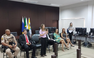 Delegado da Polícia Civil participa de solenidade de Correição no Tribunal de Justiça na Comarca de Novo Acordo