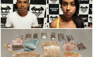 Polícia Civil fecha boca de fumo e prende casal de traficantes em Palmas 