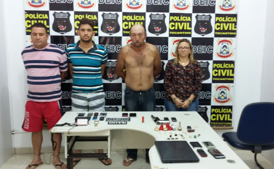 Da esq. para dir. Cleiton, Rômulo, Marcílio e Rosilene. 