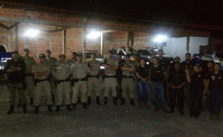 Forças de Segurança Pública deflagram operação de combate à criminalidade em Paraíso 