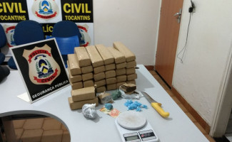 Polícia Civil apreende mais de 30 kg de drogas em Paraíso do Tocantins 