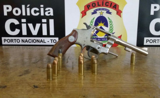 Polícia Civil apreende revólver e vários objetos de origem ilícita em poder de adolescente infrator em Porto Nacional 