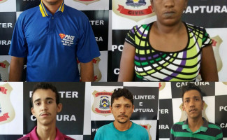 Cinco foragidos da Justiça são presos pela Polícia Civil em Palmas 
