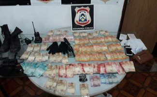 Polícia Civil recupera parte de dinheiro roubado em roubo a banco no norte do Estado 