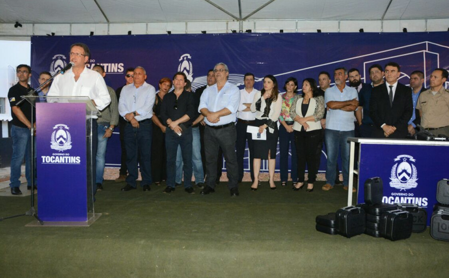Governador Marcelo Miranda refoça segurança Pública com a entrega de armas e viaturas a Polícia Civil 