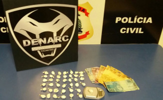 Polícia Civil prende suspeito por tráfico de drogas em Palmas 