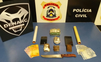 Polícia Civil desarticula ponto de venda de drogas e prende dois suspeitos por tráfico em Palmas