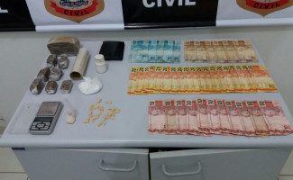 Polícia Civil apreende drogas, dinheiro e prende traficante em Lagoa da Confusão 