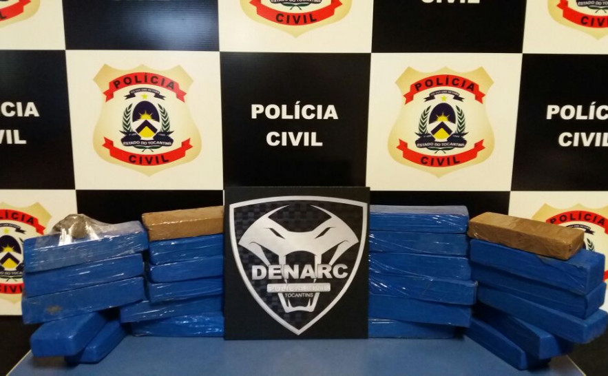 Mais de 30 kg de drogas apreendidos pela DENARC em Palmas 