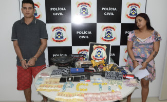 Operação realizada pela Polícia Civil prende casal envolvido em tráfico na região norte de Palmas