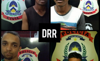 Em menos de 36 horas, Polícia Civil prende quatro suspeitos de roubo em Araguaína 