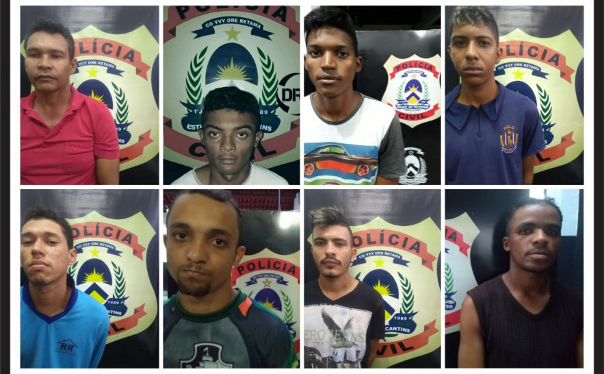 Presos durante Operação Asepsis da Polícia Civil em Araguaína
