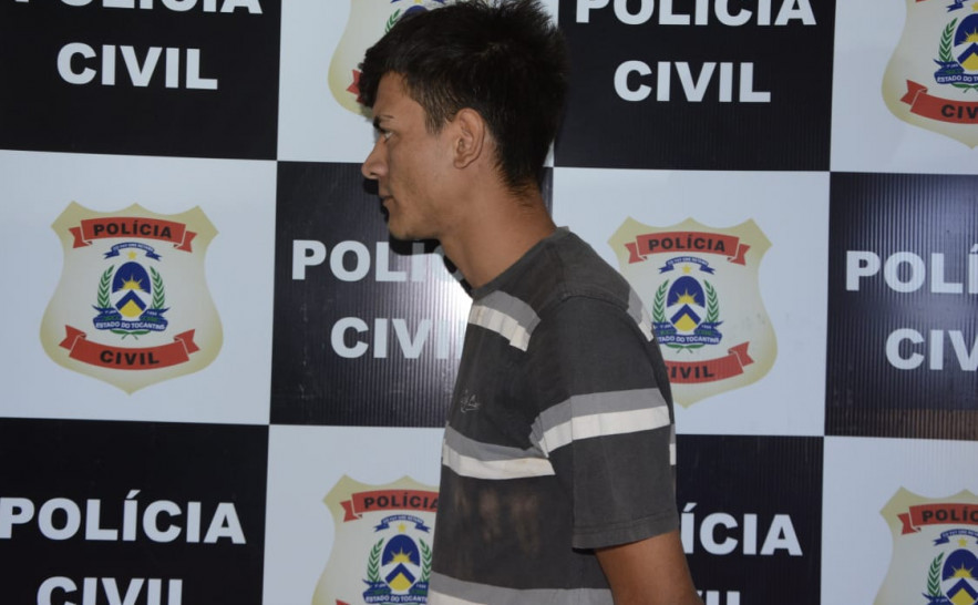 T.A.A, 23 anos, foi preso pela Polícia Civil em Palmas por estupro virtual
