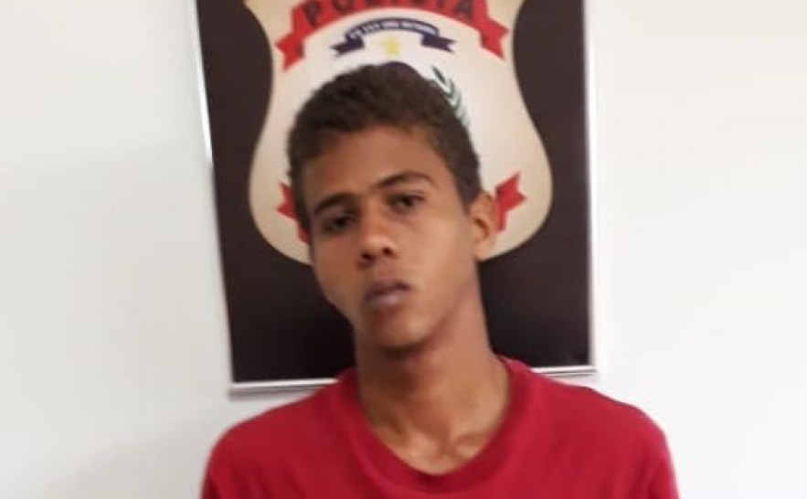 Mateus Albuquerque da Silva foi preso pela Polícia Civil por roubo qualificado em Luzimangues.jpeg